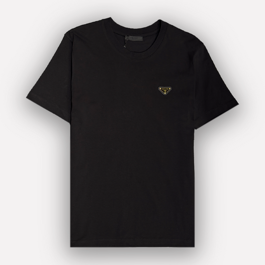 PRADA Metal Triangle Logo T-Shirt