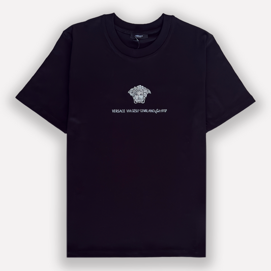 VERSACE Embroidered Medusa Milano T-Shirt